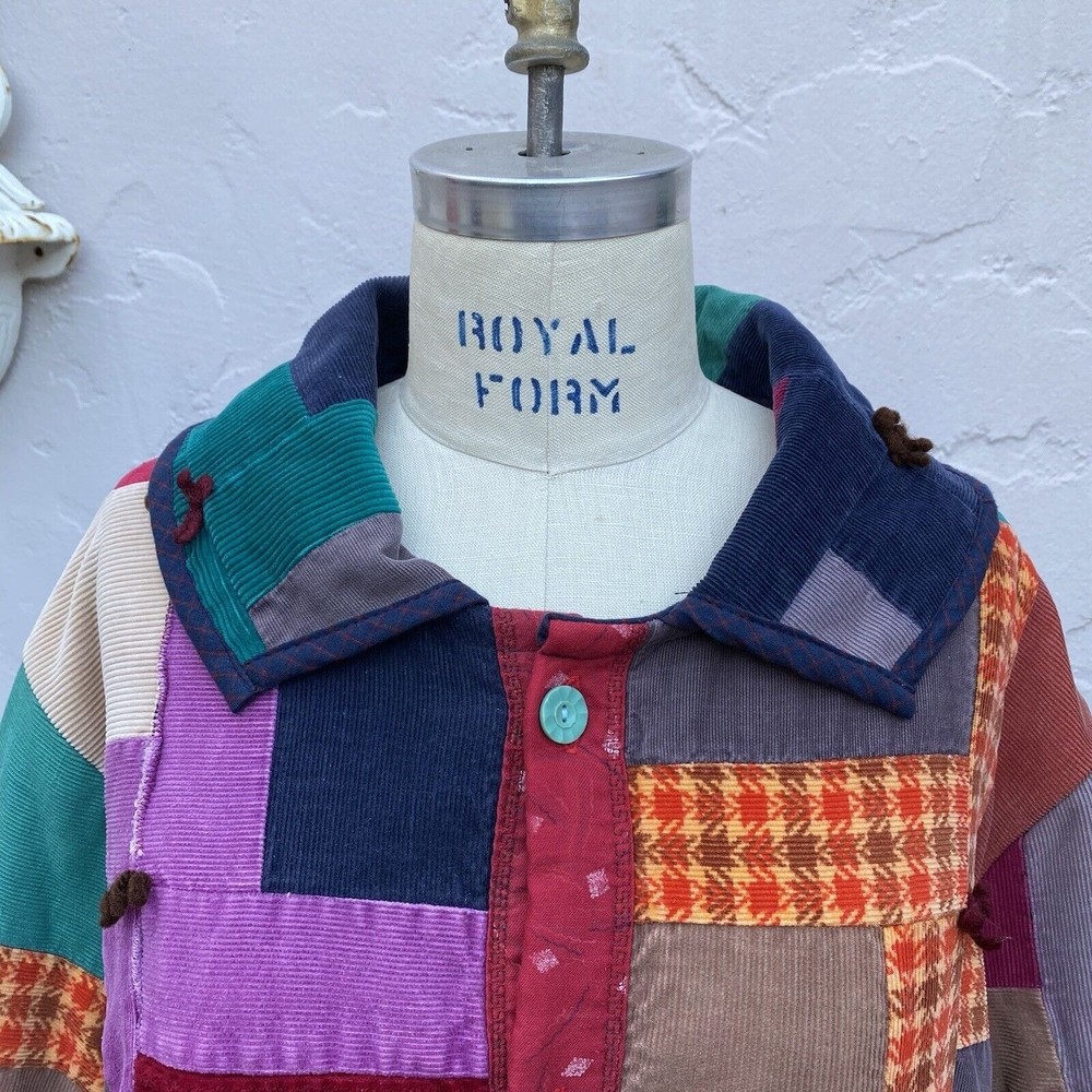 LADY LANCASTER The Market Jacket Coat Vintage Quilt Handmade Wearable Art - Picture 9 of 16